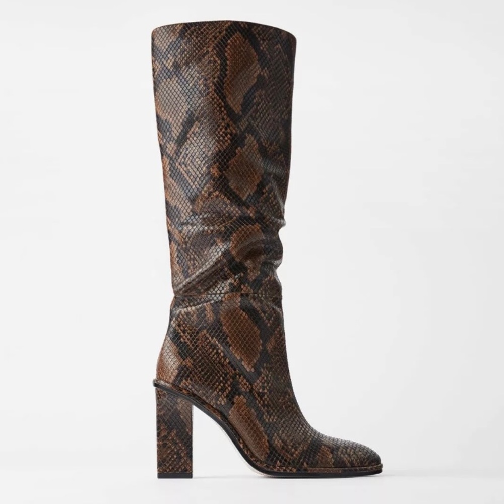 Zara Snakeskin Boots